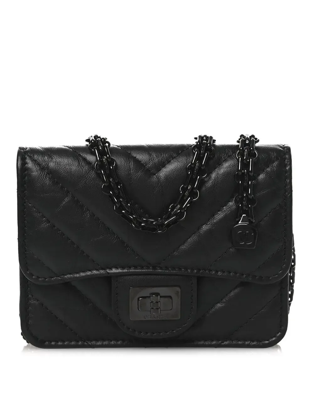 Chanel Aged Calfskin Chevron Quilted #253518C19B